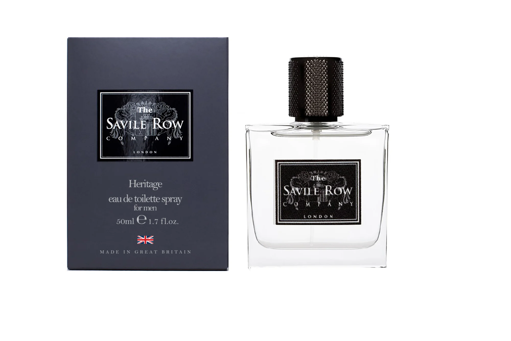 Savile Row Heritage eau de toilette spray for men, 50ml, with its carton